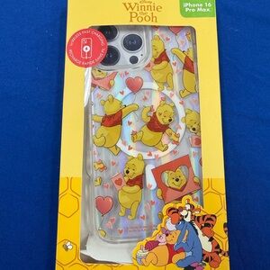 Winnie the Pooh iPhone 16 Pro Max Case - Multicolor Valentines Day
